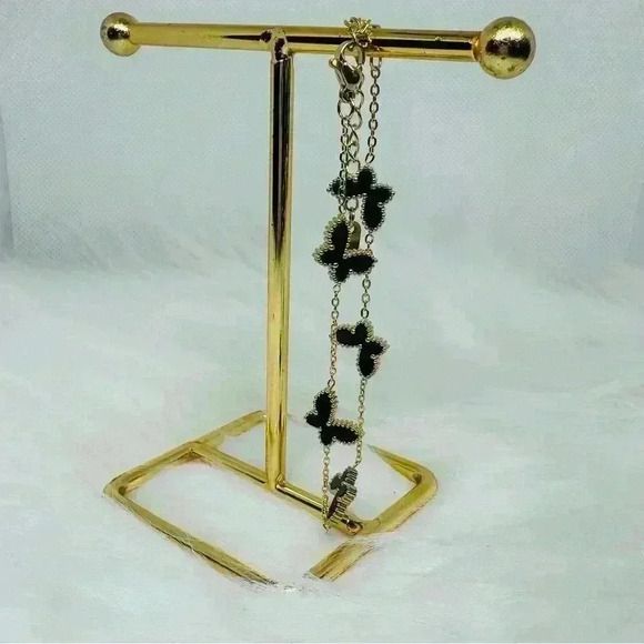 Butterfly Buttercup Bracelet in Black - Picture 6 of 7